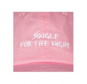 Baseball Caps Embroidery Classic Cotton Baseball Dad Hat Cap Various Design - Single for the Night Pink - CZ186YDM4D2 $15.94