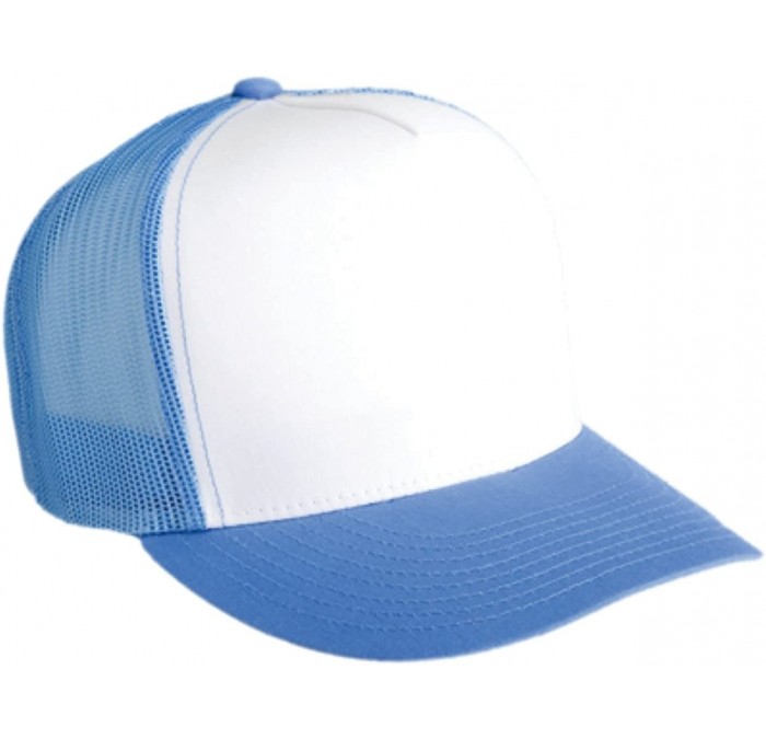 Baseball Caps Adjustable Snapback Classic Trucker Hat 6006 - C.blue/Wht/C.blue - CC11G6M7Z5B $15.37