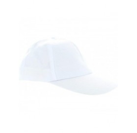 Baseball Caps White Cotton Craft Baseball Caps Hats Lot of 12 - CS11MJ3RXCL $57.73