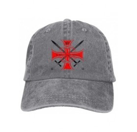 Baseball Caps Templar-Knights Unisex Baseball Cap Funny Travel Cowboy Hat - Gray - C818Y4C6OM8 $19.51