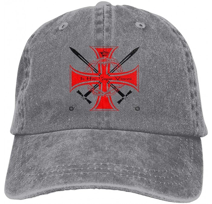 Baseball Caps Templar-Knights Unisex Baseball Cap Funny Travel Cowboy Hat - Gray - C818Y4C6OM8 $36.42