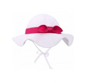 Sun Hats Baby's UPF 50+ UV Protection Outdoor Beach Sun Hat - A_white/Rose Band - CQ194ATUXIG $12.86