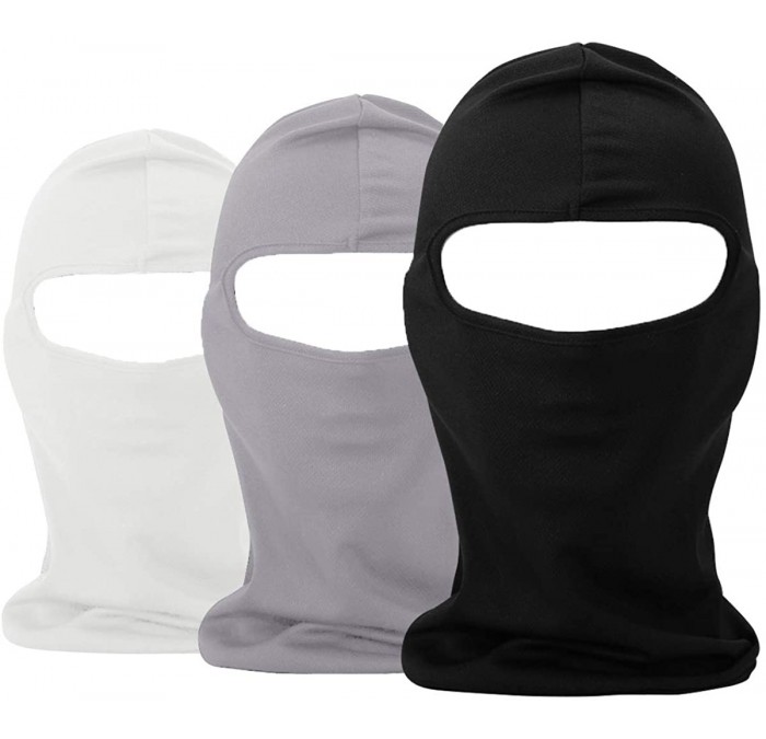 Balaclavas Balaclava UV Protection Summer Face Masks for Cycling Outdoor Sports Full Face Mask Breathable 3pack - CU18SAT0EYL...