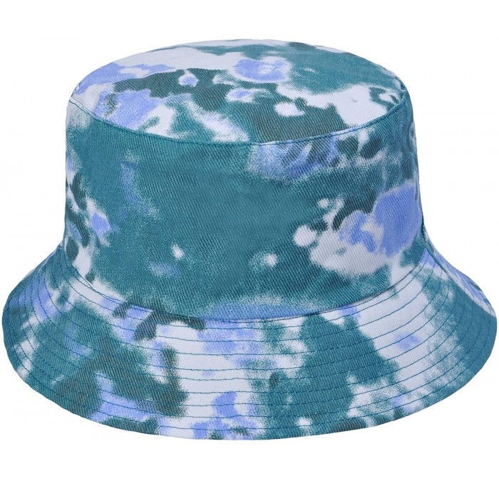 Bucket Hats Women Fashion Cotton Packable Travel Bucket Hat Sun Hat Fishmen Cap - Dip Blue - C6198XAOTC8 $17.66