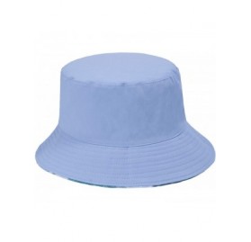 Bucket Hats Women Fashion Cotton Packable Travel Bucket Hat Sun Hat Fishmen Cap - Dip Blue - C6198XAOTC8 $17.66
