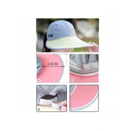 Sun Hats Outdoor Recreation Sports Anti UV Sun Hat Wide Brim Baseball Cap Large Sun Visor - Navy Blue - CH196WLKGTQ $13.19