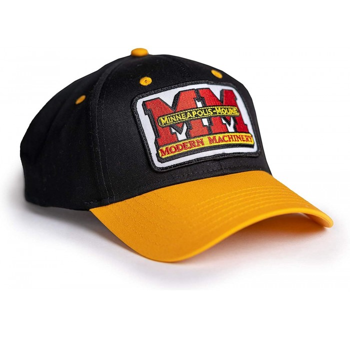 Baseball Caps Minneapolis Moline Tractor Logo Hat- Gold and Black - CB18HSG5SGO $32.84