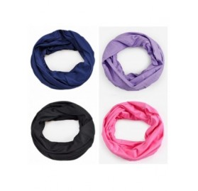 Headbands Cotton Beanie Chemo Cap Infinity Scarf for Cancer Patients Solid Color Soft High Elastic Breathable UV Protection -...