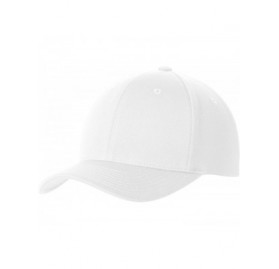 Baseball Caps Cool and Dry Flexfit Moisture Wicking Caps in Adult Sizes - S/M- L/XL - White - CI11LLYMIK1 $20.74
