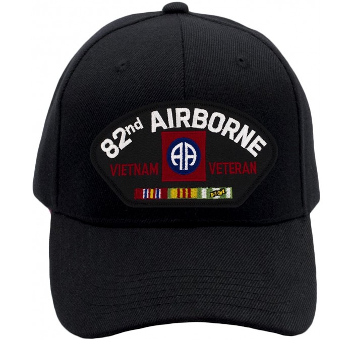 Baseball Caps 82nd Airborne - Vietnam War Veteran Hat/Ballcap Adjustable One Size Fits Most - Black - CK1884US287 $20.20