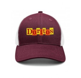 Baseball Caps Men/Women Print Classic Doritos-Corn-Flake-Logo- Outdoor Mesh Trucker Cap - Maroon-65 - CG18QOASXH9 $19.68