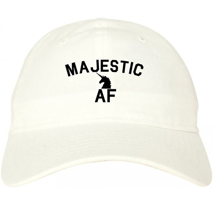 Baseball Caps Majestic AF Unicorn Magical Dad Hat Baseball Cap - White - CB18CA59ICU $39.99