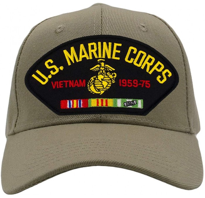 Baseball Caps US Marine Corps - Vietnam War Hat/Ballcap Adjustable One Size Fits Most - Tan/Khaki - CW18RTXKCAU $23.40