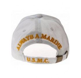 Baseball Caps U.S. Marine Semper Fi Hat Baseball Cap - White - CU185CH5LOI $12.83