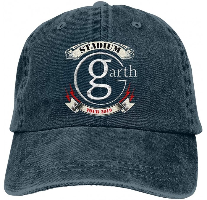 Baseball Caps Garth Brooks Denim Hat Fashion Can Adjust Denim Cap Baseball Cap Unisex - Navy - CL18UCWY4CH $36.29