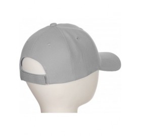 Baseball Caps Classic Baseball Hat Custom A to Z Initial Team Letter- Lt Gray Cap White Black - Letter I - CL18IDUOLRZ $11.43