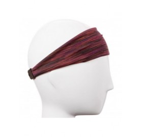 Headbands Xflex Space Dye Adjustable & Stretchy Wide Basketball Headbands for Men - Lightweight Space Dye Maroon - C517X6CW34...