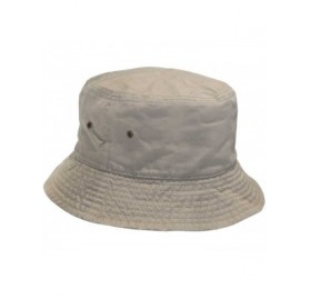 Bucket Hats Short Brim Visor Cotton Bucket Sun Hat - Khaki - CB11Y2Q5CWV $10.16