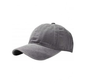 Baseball Caps Unisex Fashion Solid Adjustable Breathable Baseball Cap Sun Hats Baseball Caps - Gray - CG18TUZSRAE $16.14