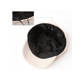 Berets Women Beret Newsboy Hat French Wool Cap Classic Autumn Spring Winter Hats - Beige - C118AR03QD8 $31.00