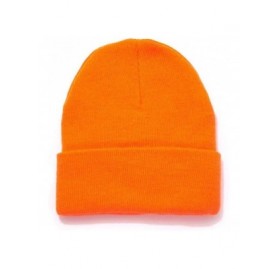 Skullies & Beanies Men's Thinsulate Acrylic Cuff Knit Hat - Blaze Orange Outdoor Hunting Camouflage - Blaze Orange Thinsulate...