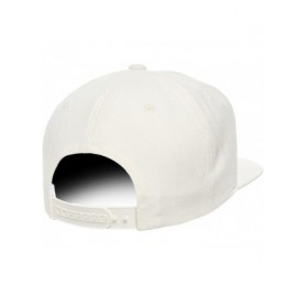 Baseball Caps Classic Wool Snapback with Green Undervisor Yupoong 6089 M/T - Natural - CO12LC2Q7S5 $13.42