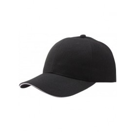 Baseball Caps Unisex Hats for Summer Baseball Cap Dad Hat Plain Men Women Cotton Adjustable Blank Unstructured Soft - Black -...