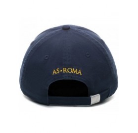 Baseball Caps Roma AS Officially Licensed Adjustable Dad Hat Navy - C1185YD9GRS $16.92