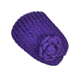 Cold Weather Headbands Women's Knitted Headband Headwrap Floral Crochet Solid - Jagger. - CP12GUFWFIZ $8.45