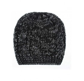 Skullies & Beanies Womens Ponytail Beanie Hat Soft Knit BeanieTail Warm Winter Knit Ribbed Slouchy BeanieTail Hats - Z-black ...
