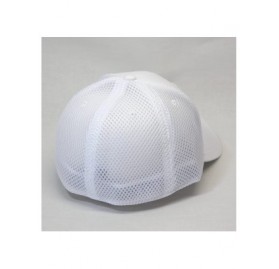 Baseball Caps Plain Pro Cool Mesh Low Profile Adjustable Baseball Cap - Flex L/Xl White - C1187GIKKS0 $13.30