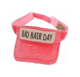 Visors Bad Hair Day Western Sun Visor - Pink - CH199QZUGN7 $13.24