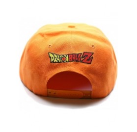 Baseball Caps New Dragon Ball Anime Snapback Cap - Unisex Goku Orange Hip Hop Fashion Flat Bill Embroidered Hat - CD184QOO79I...