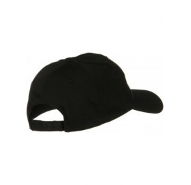 Baseball Caps New Big Size High Profile Twill Cap - Black - C711XBROBFV $17.45