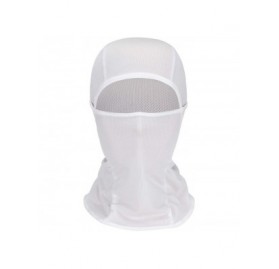 Balaclavas Balaclava Face Mask for Men Women Motorcycle Windproof Face Cover Ninja Mask - White - CY1983XI9M8 $18.15