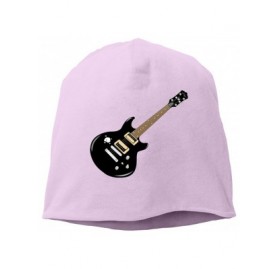 Skullies & Beanies Man Skull Cap Beanie Guitar Sign Headwear Knit Hat Warm Hip-hop Hat - Pink - C418KLHOOUT $28.52