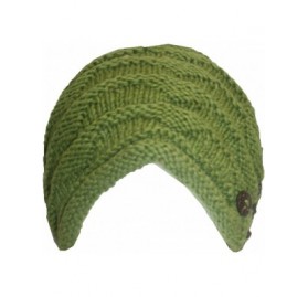 Skullies & Beanies Trendy Ribbed Wool Knit Warm Oversized Chunky Soft Fleece Lined Slouchy Beanie Mitten Hat - Hat - Green - ...