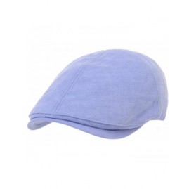 Newsboy Caps Simple Newsboy Hat Flat Cap SL3026 - Blue - C412DVAVTJR $26.55