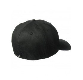 Baseball Caps Men's Logo Flexfit Hat Curved Bill Structured Crown - Blaze Fader Hat Black/Charcoal - CU18HGDQ4XK $64.05