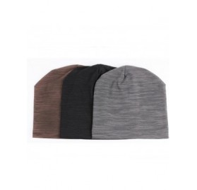 Skullies & Beanies Men's Breathable Thin Cotton Yarn Fabric Slouch Comfort Daily Skull Beanie Stretch Fit Hat Cap - Coffe - C...