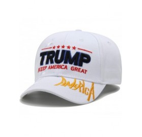 Baseball Caps Donald Trump 2020 Hat Keep America Great Hat 2020 USA Cap Make America Great Again - White-a - C918YDCAH0H $10.74