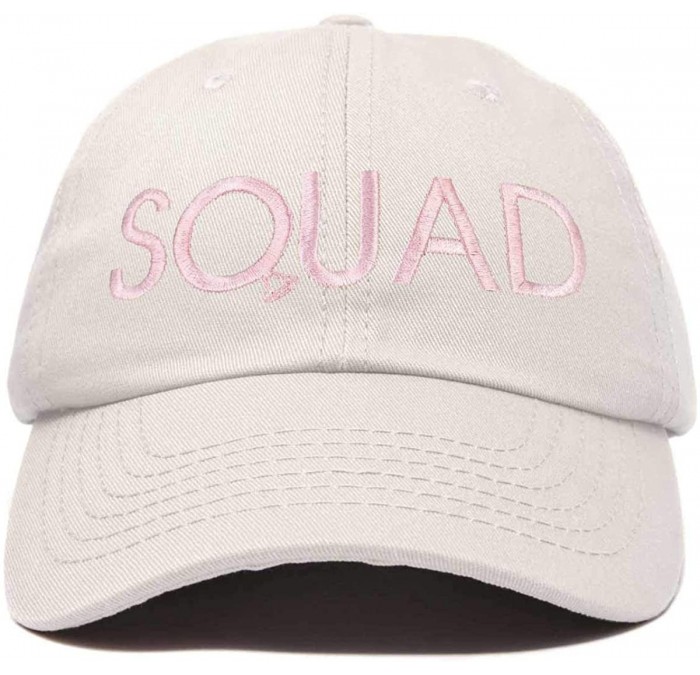 Baseball Caps Bachelorette Party Bride Hats Tribe Squad Baseball Cotton Caps - Squad-beige (Light Pink) - C818HU0I6N8 $10.33