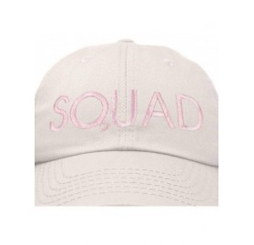 Baseball Caps Bachelorette Party Bride Hats Tribe Squad Baseball Cotton Caps - Squad-beige (Light Pink) - C818HU0I6N8 $10.33