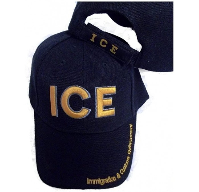 Baseball Caps ICE Immigration & Customs Enforcement Embroidered Hat Baseball Style Ball Cap - C4114NK3VZB $36.69