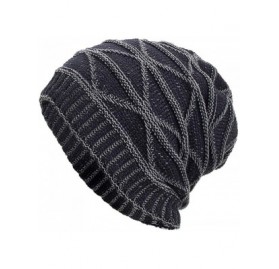 Skullies & Beanies Fashion Unisex Knit Cap Hedging Head Hat Beanie Cap Warm Outdoor Hat - Yb-navy - CD194T6UXO2 $11.59