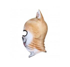 Balaclavas 3D Animal Neck Gaiter Warmer Windproof Full Face Mask Scarf for Ski Halloween Costume - Shiba Inu Funny - C718I4W4...
