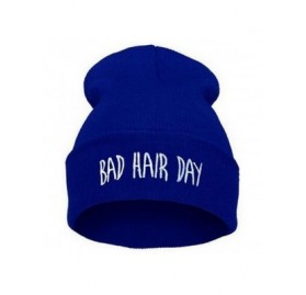 Skullies & Beanies Bad Hair Day Beanie Hat - Multiple Colors - Royalblue - C512K8FIMEJ $10.19