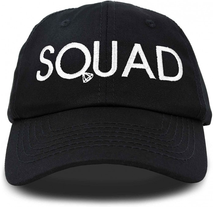 Baseball Caps Bachelorette Party Bride Hats Tribe Squad Baseball Cotton Caps - Squad-black - C318HUCE85K $14.31