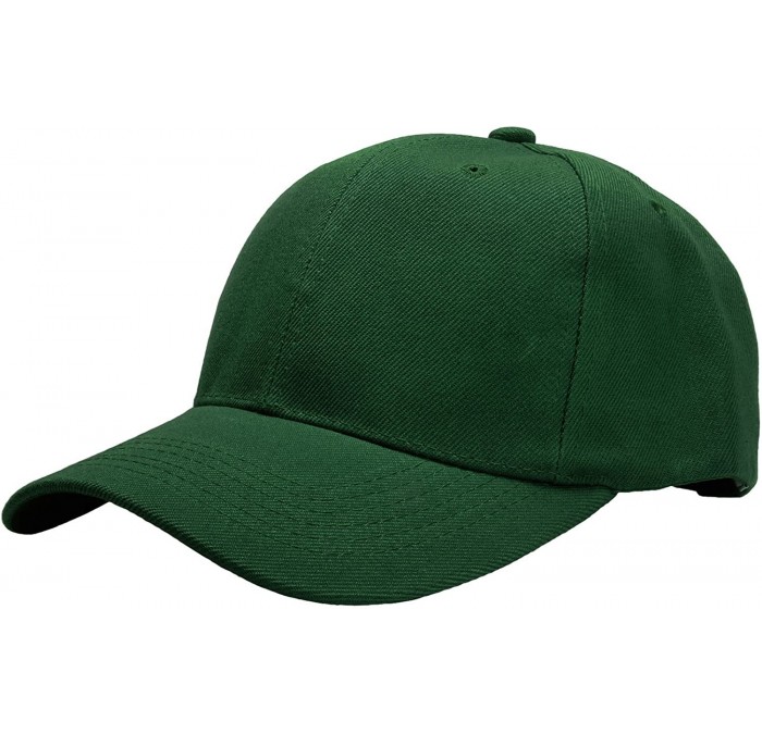 Baseball Caps Baseball Dad Cap Adjustable Size Perfect for Running Workouts and Outdoor Activities - 1pc Hunter Green - C3185...