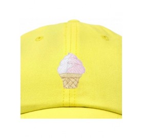 Baseball Caps Soft Serve Ice Cream Hat Cotton Baseball Cap - Minion Yellow - CQ18LL2TN3Y $11.01